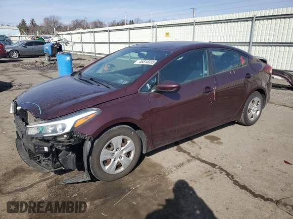 2017 Kia Forte LX with VIN 3KPFK4A72HE058220, listed as a Copart auction lot 46610335 with 84,116 mi miles and Salvage Title. Bid and sale history available at carsss.com. Image 1.