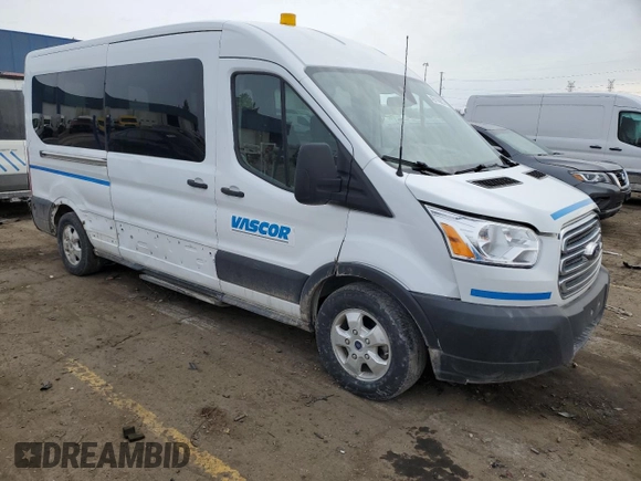 2018 Ford Transit Passenger XL with VIN 1FBAX2CM9JKA86087, listed as a Copart auction lot 43119905 with 56,664 mi miles and Clean title. Bid and sale history available at DreamBid. Image 4.