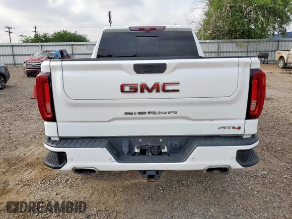 2021 GMC Sierra 1500 AT4 with VIN 3GTP9EEL9MG124953, listed as a Copart auction lot 57510725 with 64,609 mi miles and Salvage title. Bid and sale history available at DreamBid. Image 6.
