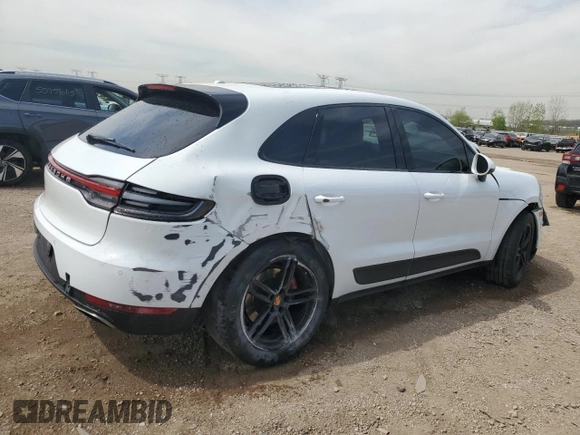 2020 Porsche Macan with VIN WP1AA2A53LLB01011, listed as a Copart auction lot 55979395 with 75,611 mi miles and Salvage title. Bid and sale history available at DreamBid. Image 3.