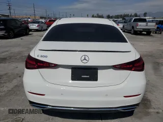 2024 Mercedes-Benz C 300 with VIN W1KAF4GB1RR185210, listed as a Copart auction lot 46951815 with 7,052 mi miles and Salvage title. Bid and sale history available at DreamBid. Image 6.