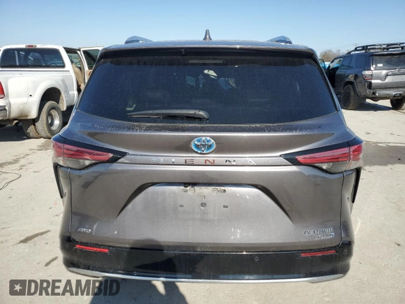 2021 Toyota Sienna Limited with VIN 5TDESKFC0MS030356, listed as a Copart auction lot 42554835 with 165,343 mi miles and Salvage Title. Bid and sale history available at DreamBid. Image 6.