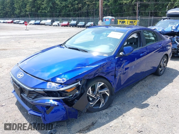 2024 Hyundai Elantra SEL with VIN KMHLS4DG7RU771675, listed as a IAAI auction lot 42575704 with 3,716 mi miles and . Bid and sale history available at DreamBid. Image 16.