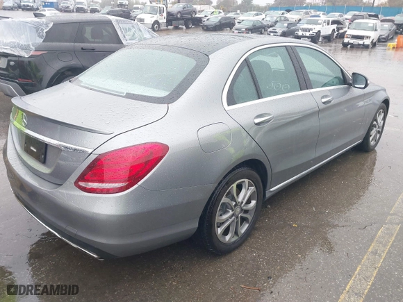 2015 Mercedes-Benz C-Class C 300 with VIN 55SWF4JB8FU057426, listed as a IAAI auction lot 41558621 with 106,655 mi miles. Bid and sale history available at carsss.com. Image 4.