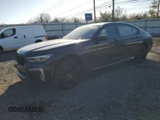 2021 BMW 7 Series 750i xDrive with VIN WBA7U2C04MCF23441, listed as a Copart auction lot 50615565 with 24,502 mi miles and Salvage Title. Bid and sale history available at carsss.com. Image 1.