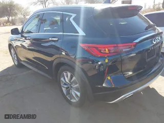 2020 Infiniti QX50 LUXE with VIN 3PCAJ5M17LF109157, listed as a IAAI auction lot 41593864 with 27,895 mi miles. Bid and sale history available at carsss.com. Image 3.