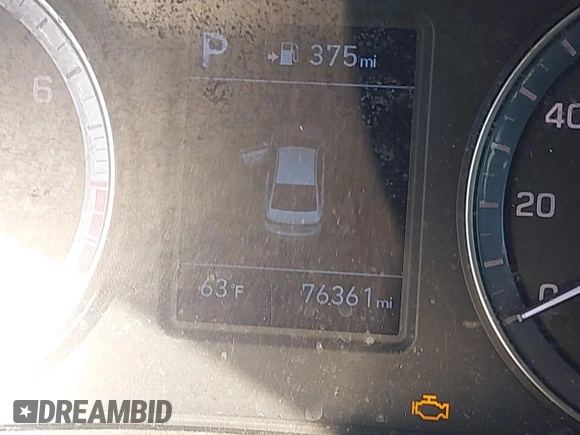 2019 Hyundai Sonata SE with VIN 5NPE24AF5KH818646, listed as a IAAI auction lot 41739823 with 76,361 mi miles and . Bid and sale history available at carsss.com. Image 15.