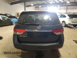 2014 Honda Odyssey EX-L with VIN 5FNRL5H66EB027040, listed as a Copart auction lot 53959195 with 199,431 mi miles and Salvage Title. Bid and sale history available at carsss.com. Image 6.