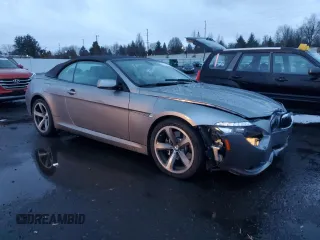 2009 BMW 6 Series 650i with VIN WBAEB53509C224236, listed as a Copart auction lot 86313444 with 82,024 mi miles and Salvage Title. Bid and sale history available at carsss.com. Image 4.