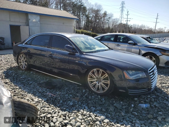 2013 Audi A8 3.0L with VIN WAURGAFD0DN003358, listed as a Copart auction lot 46038825 with 114,973 mi miles and Clean title. Bid and sale history available at DreamBid. Image 4.