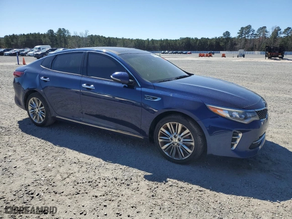 2017 Kia Optima SX Limited with VIN 5XXGV4L23HG132376, listed as a Copart auction lot 49354895 with 154,053 mi miles and Salvage Title. Bid and sale history available at carsss.com. Image 4.