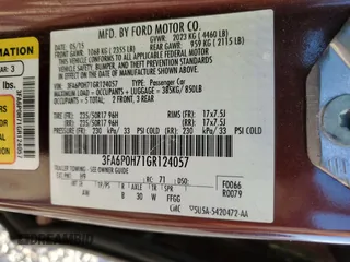 2016 Ford Fusion SE with VIN 3FA6P0H71GR124057, listed as a Copart auction lot 53366795 with 219,463 mi miles and Salvage title. Bid and sale history available at DreamBid. Image 12.