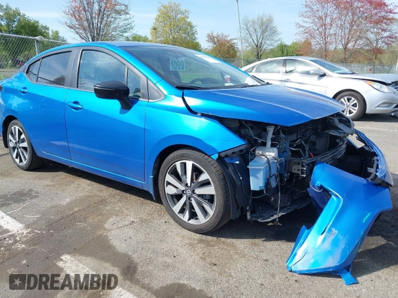 2020 Nissan Versa SR with VIN 3N1CN8FV5LL877058, listed as a IAAI auction lot 42093138 with 82,690 mi miles and . Bid and sale history available at DreamBid. Image 1.