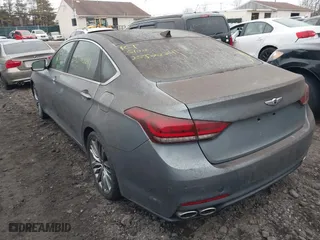 2015 Hyundai Genesis 5.0L with VIN KMHGN4JF7FU054578, listed as a IAAI auction lot 41726190 with 999,999 mi miles. Bid and sale history available at carsss.com. Image 3.