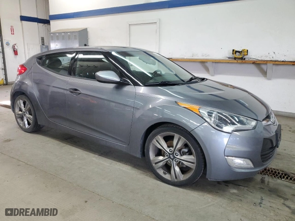 2016 Hyundai Veloster with VIN KMHTC6AD2GU254414, listed as a Copart auction lot 46653745 with 65,830 mi miles and Salvage Title. Bid and sale history available at carsss.com. Image 4.