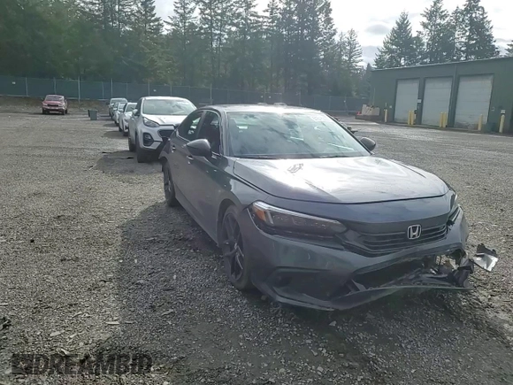 2023 Honda Civic Sedan Sport with VIN 2HGFE2F52PH517298, listed as a Copart auction lot 51676335 with 21,427 mi miles and Salvage Title. Bid and sale history available at carsss.com. Image 11.