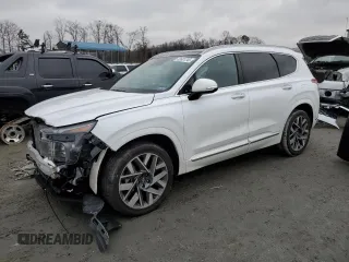 2022 Hyundai Santa Fe Calligraphy with VIN 5NMS54AL8NH394073, listed as a Copart auction lot 42601245 with 26,207 mi miles and Salvage Title. Bid and sale history available at carsss.com. Image 1.