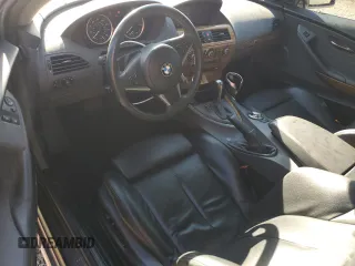 2005 BMW 6 Series 645Ci with VIN WBAEH73495B193487, listed as a Copart auction lot 88299505 with 57,967 mi miles and Salvage Title. Bid and sale history available at carsss.com. Image 8.