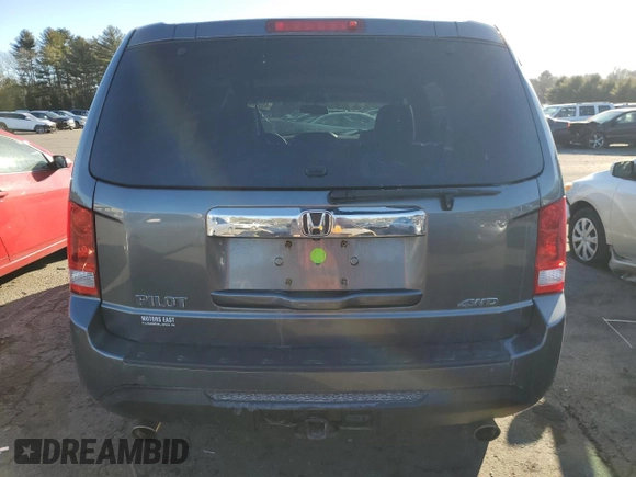 2012 Honda Pilot EX-L with VIN 5FNYF4H71CB072275, listed as a Copart auction lot 43347615 with Not Provided miles and Salvage Title. Bid and sale history available at DreamBid. Image 6.