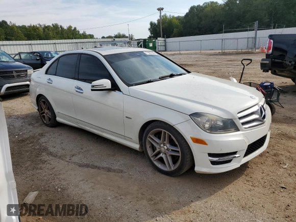 2012 Mercedes-Benz C 350 Sport with VIN WDDGF5HB5CR202063, listed as a Copart auction lot 71667944 with 138,507 mi miles and Salvage Title. Bid and sale history available at DreamBid. Image 4.