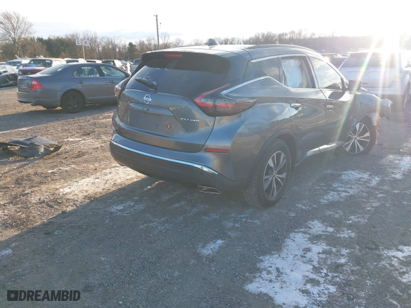 2020 Nissan Murano SV with VIN 5N1AZ2BS5LN122988, listed as a IAAI auction lot 41252637 with 1 mi miles. Bid and sale history available at carsss.com. Image 4.