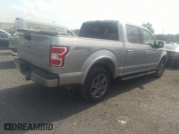 2020 Ford F-150 XL with VIN 1FTEW1E54LFB55098, listed as a IAAI auction lot 37023431 with 71,696 mi miles and . Bid and sale history available at carsss.com. Image 4.