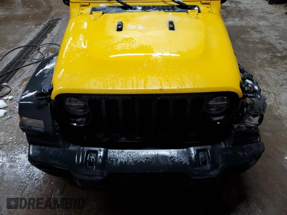 2020 Jeep Wrangler Unlimited Sport Altitude with VIN 1C4HJXDG4LW284590, listed as a Copart auction lot 84806434 with 88,887 mi miles and Salvage title. Bid and sale history available at DreamBid. Image 12.