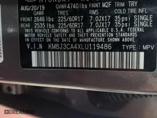 2020 Hyundai Tucson Value with VIN KM8J3CA4XLU119486, listed as a Copart auction lot 50788415 with 52,960 mi miles and Salvage Title. Bid and sale history available at carsss.com. Image 14.