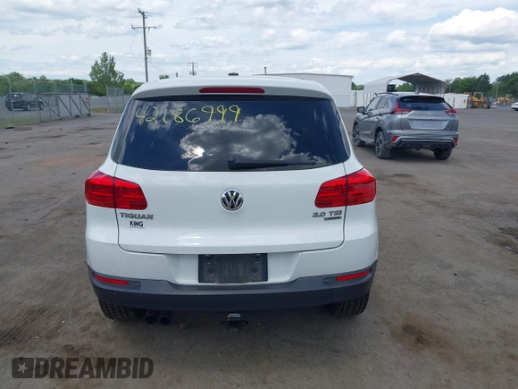 2014 Volkswagen Tiguan S with VIN WVGBV3AX0EW589381, listed as a IAAI auction lot 42186999 with 144,137 mi miles and . Bid and sale history available at DreamBid. Image 16.