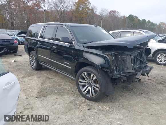 2019 GMC Yukon XL Denali with VIN 1GKS1HKJ9KR194167, listed as a IAAI auction lot 41092000 with 1 mi miles. Bid and sale history available at carsss.com. Image 1.