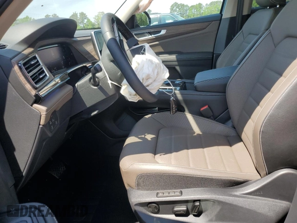 2025 Volkswagen Atlas SEL with VIN 1V2BR2CA9SC542132, listed as a Copart auction lot 55253345 with 949 mi miles and Salvage title. Bid and sale history available at DreamBid. Image 7.