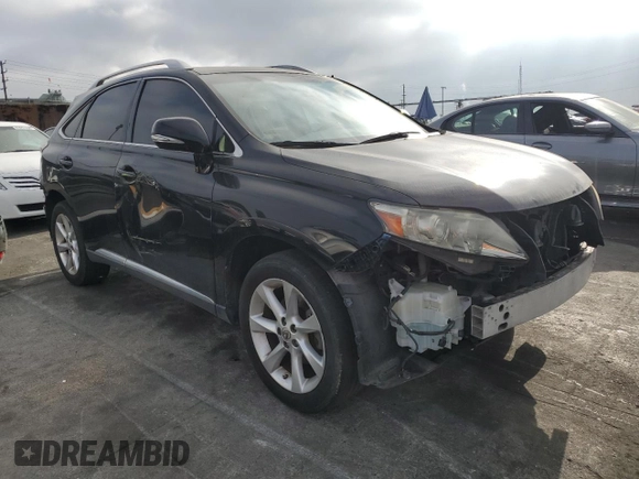 2010 Lexus RX 350 with VIN JTJZK1BA0A2000211, listed as a Copart auction lot 62957225 with 120,554 mi miles and Salvage title. Bid and sale history available at DreamBid. Image 4.