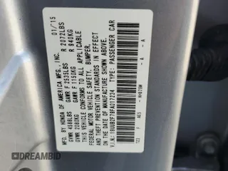 2015 Acura TLX V6 Advance with VIN 19UUB2F79FA017234, listed as a Copart auction lot 42400895 with 104,591 mi miles and Salvage Title. Bid and sale history available at carsss.com. Image 12.