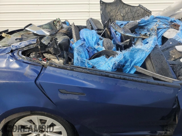 2022 Tesla Model 3 Long Range with VIN 5YJ3E1EB3NF144651, listed as a Copart auction lot 45053625 with 0 mi miles and Non Repairable. Bid and sale history available at carsss.com. Image 10.