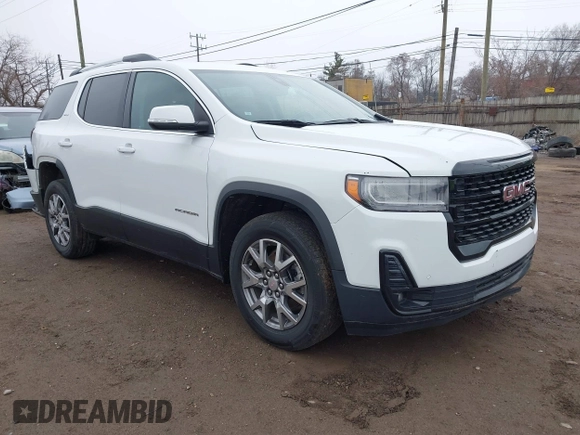 2021 GMC Acadia SLT with VIN 1GKKNML4XMZ209400, listed as a IAAI auction lot 41865093 with 63,947 mi miles. Bid and sale history available at carsss.com. Image 1.
