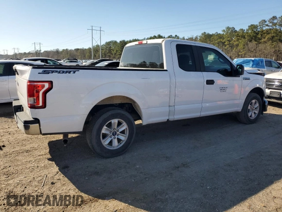 2017 Ford F-150 XL with VIN 1FTEX1CF8HKC27458, listed as a Copart auction lot 48112715 with 191,000 mi miles and Salvage Title. Bid and sale history available at carsss.com. Image 3.