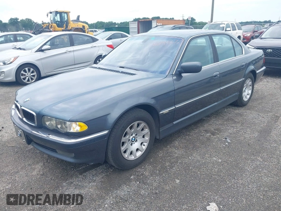 2001 BMW 7 Series 740i with VIN WBAGG834X1DN87354, listed as a IAAI auction lot 42749277 with Not provided miles and . Bid and sale history available at DreamBid. Image 2.