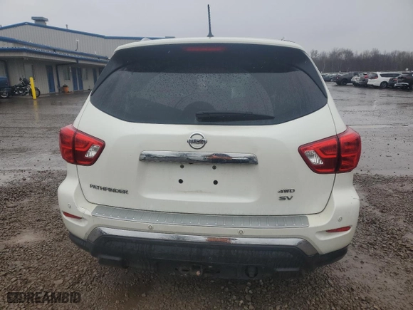 2017 Nissan Pathfinder S with VIN 5N1DR2MM8HC610475, listed as a Copart auction lot 52548495 with 66,766 mi miles and Salvage Title. Bid and sale history available at carsss.com. Image 6.