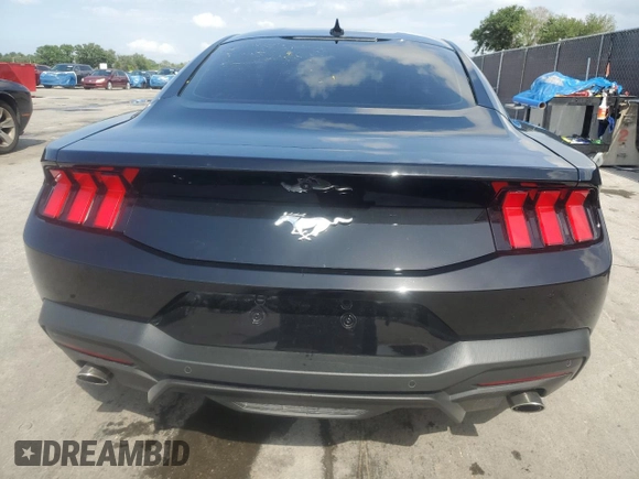 2025 Ford Mustang EcoBoost with VIN 1FA6P8TH6S5103991, listed as a Copart auction lot 51979015 with 2,941 mi miles and Salvage Title. Bid and sale history available at carsss.com. Image 6.