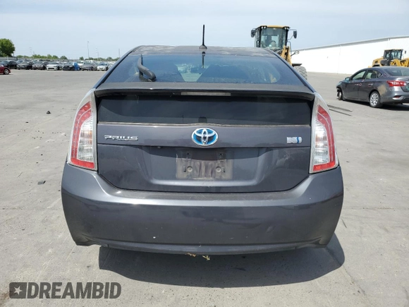 2012 Toyota Prius One with VIN JTDKN3DU6C5386312, listed as a Copart auction lot 53995805 with 113,706 mi miles and Salvage Title. Bid and sale history available at carsss.com. Image 6.