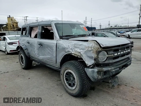 2022 Ford Bronco with VIN 1FMEE5DP1NLA98307, listed as a Copart auction lot 47690365 with 34,490 mi miles and Salvage Title. Bid and sale history available at DreamBid. Image 12.