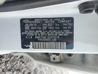 2016 Hyundai Accent SE with VIN KMHCT4AE1GU979578, listed as a Copart auction lot 51069975 with 128,221 mi miles and Salvage Title. Bid and sale history available at carsss.com. Image 15.