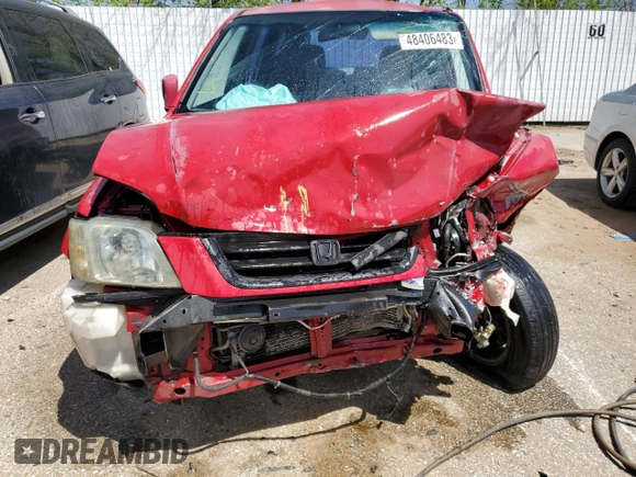 2000 Honda CR-V EX with VIN JHLRD186XYC029772, listed as a Copart auction lot 48406483 with 0 mi miles and Salvage Title. Bid and sale history available at carsss.com. Image 5.