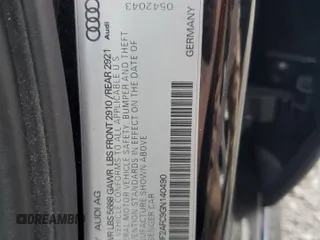 2016 Audi S6 Premium Plus z VIN WAUF2AFC9GN140490, wystawiony jako Copart lot #61523213 z przebiegiem 58 236 mil mil oraz . Historia ofert i sprzedaży dostępna na DreamBid. Obrazek 13.