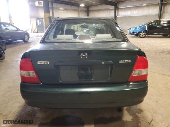 2000 Mazda Protege ES with VIN JM1BJ2216Y0199042, listed as a Copart auction lot 52282505 with 177,868 mi miles and Salvage Title. Bid and sale history available at carsss.com. Image 6.