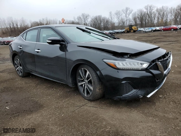 2021 Nissan Maxima SV with VIN 1N4AA6CV5MC513797, listed as a Copart auction lot 49549685 with 74,059 mi miles and Salvage Title. Bid and sale history available at carsss.com. Image 4.