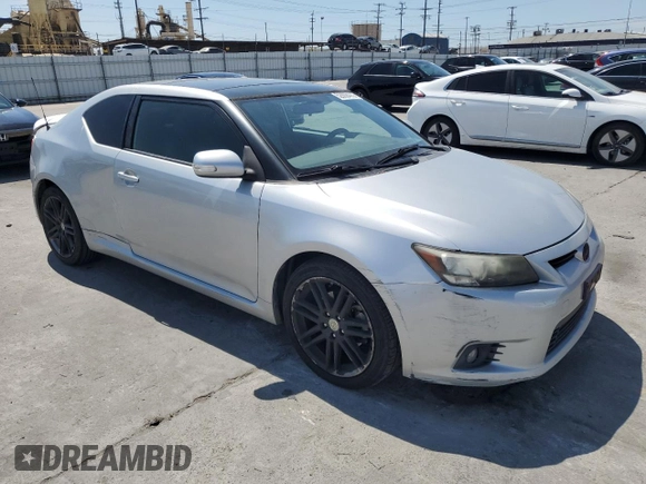 2012 Scion tC with VIN JTKJF5C74C3041767, listed as a Copart auction lot 52808475 with 158,752 mi miles and Salvage Title. Bid and sale history available at carsss.com. Image 4.