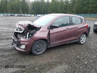 2020 Chevrolet Spark LS with VIN KL8CB6SA5LC457415, listed as a Copart auction lot 46685545 with 52,095 mi miles and Clean Title. Bid and sale history available at carsss.com. Image 1.