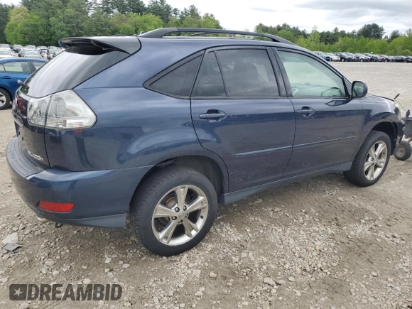 2006 Lexus RX 400h with VIN JTJHW31U462004213, listed as a Copart auction lot 58132875 with 202,326 mi miles and Salvage title. Bid and sale history available at DreamBid. Image 3.