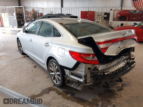 2017 Hyundai Azera with VIN KMHFG4JG7HA572726, listed as a IAAI auction lot 39691285 with 100,092 mi miles and . Bid and sale history available at DreamBid. Image 3.